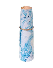 Load image into Gallery viewer, Marbled Copper Water Bottle and Matching Cup