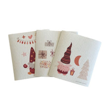 Load image into Gallery viewer, Swedish Dish Clothes "Holiday Gnome Gift Set"