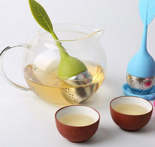 Load image into Gallery viewer, Steel ball infuser with leaf design