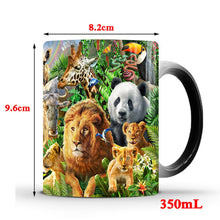 Load image into Gallery viewer, Cold to Hot Mug Jungle Scene