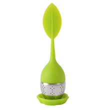Load image into Gallery viewer, Steel ball infuser with leaf design