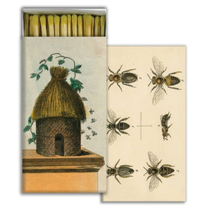 Decorative Matches "Bee and Hive" Set of 2 Boxes