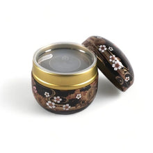 Load image into Gallery viewer, Tea Canister Black Floral