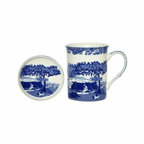 Blue Italian Mug & Coaster Set - Spode