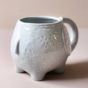Ceramic Paisley Elephant Mug