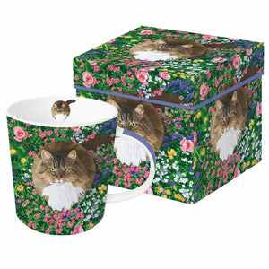 Mug in a Box "Garden Cat"