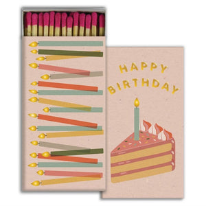 Decorative Matches "Happy Birthday" Set of 2 Boxes