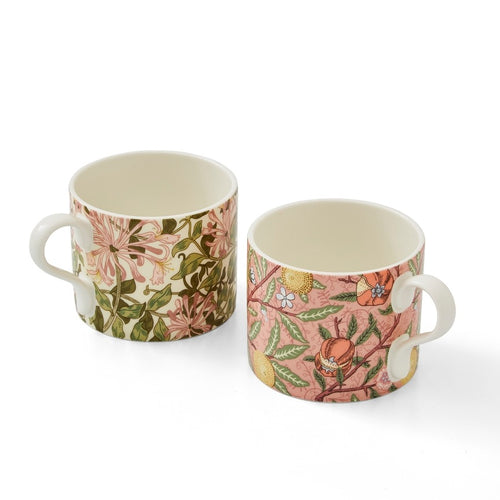 Morris & Co Mugs S/2 Fruit & Honeysuckle