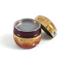 Load image into Gallery viewer, Tea Canister Red and Gold