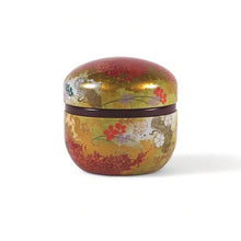 Load image into Gallery viewer, Tea Canister Red and Gold