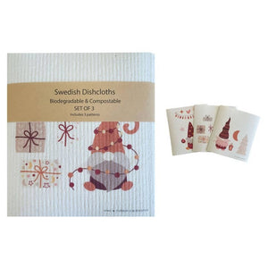 Swedish Dish Clothes "Holiday Gnome Gift Set"