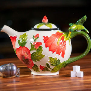 Hibiscus Teapot