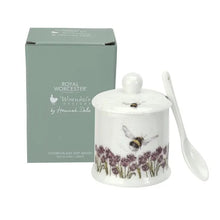 Load image into Gallery viewer, Bee Honey or Jam Pot by Royal Worcester