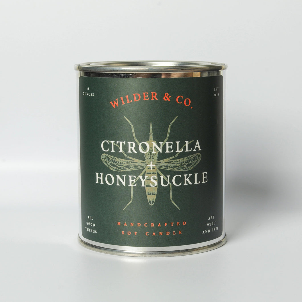 Citronella and Honeysuckle Soy Candle