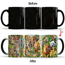 Load image into Gallery viewer, Cold to Hot Mug Jungle Scene