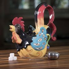 Load image into Gallery viewer, Funky Rooster Teapot