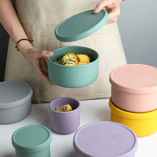 Load image into Gallery viewer, Silicone Food Container with Lid Large
