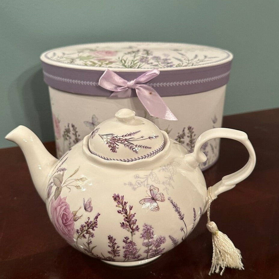 lavender flower tea pot insulated cozy large under $18 Lavender Tea Pot – TranquilityTea