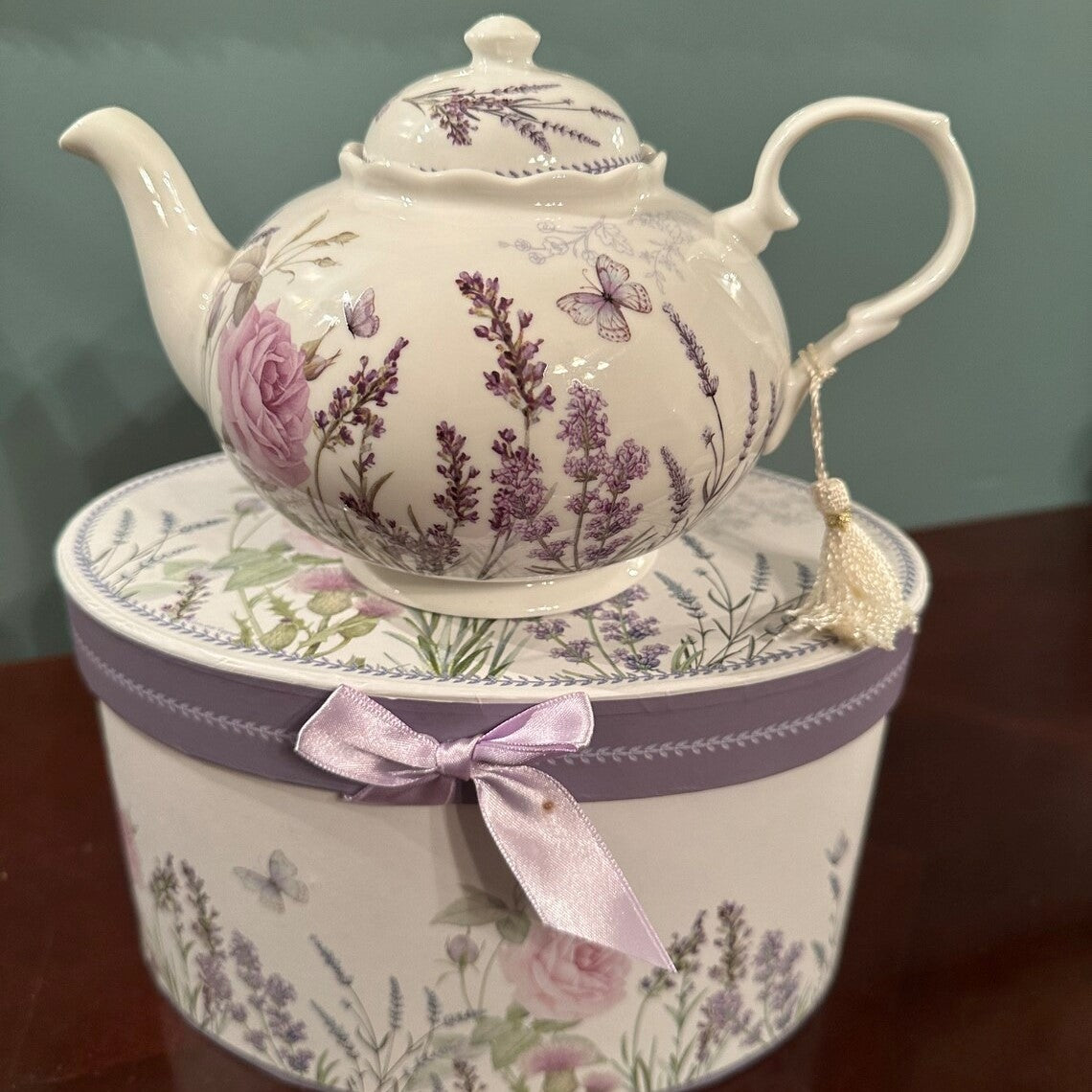best deal on lavender flower tea pot cozy large Lavender Tea Pot – TranquilityTea