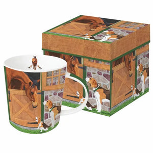 Mug in a Box "Horse and Hounds"