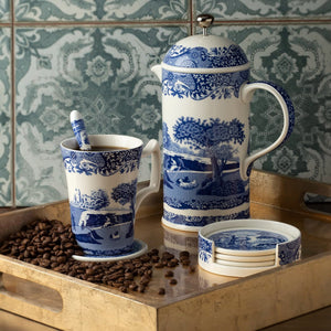 Blue Italian French Press - Spode (Includes shipping)