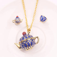 Load image into Gallery viewer, Teapot Necklace and Earrings
