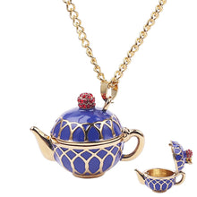 Load image into Gallery viewer, Teapot Necklace and Earrings