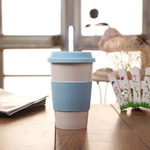 Porcelain Tea or Coffee Mug with Silicone Sleeve